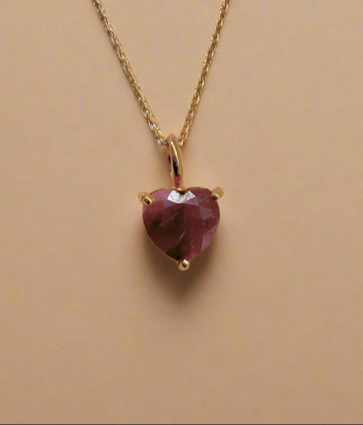 July Birthstone Chain Necklace