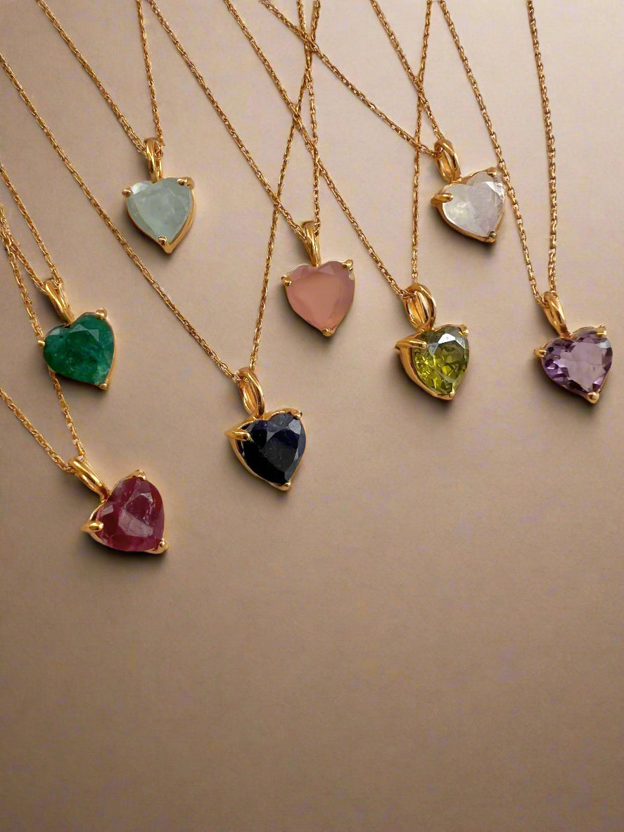 July Birthstone Chain Necklace