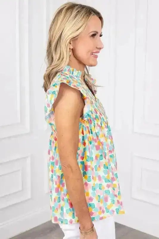 Pistachio Pizzazz Peplum Blouse