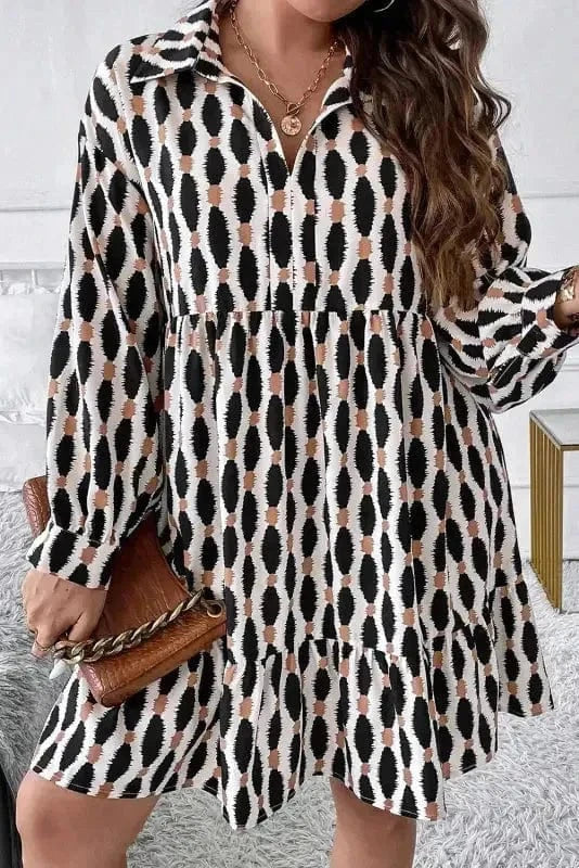 GeoVogue Plus Size Dress