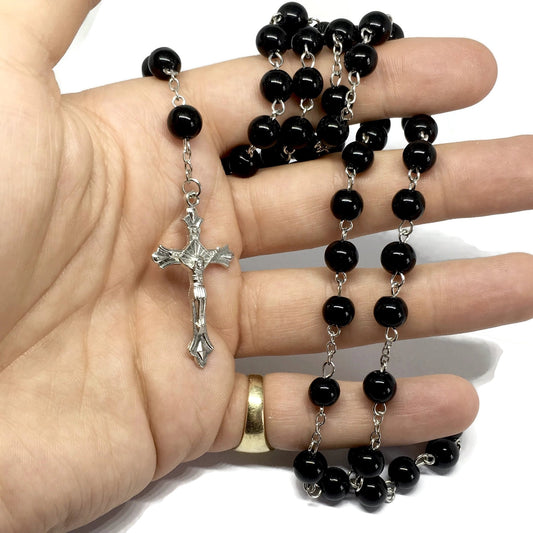 Virgin Mary Rosary Necklace