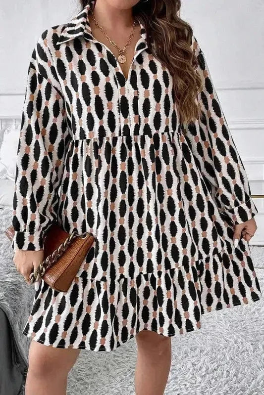 GeoVogue Plus Size Dress