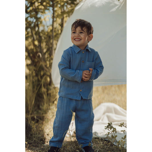 Organic Shadow Blue Shirt